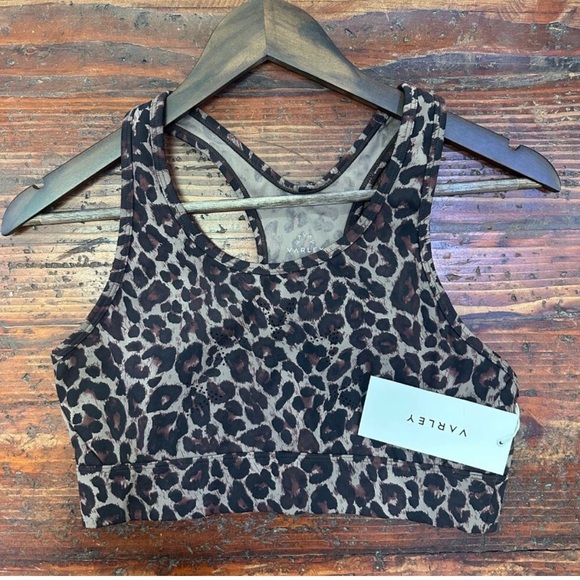 Varley Leopard Print Sports Bra - Picture 3 of 4